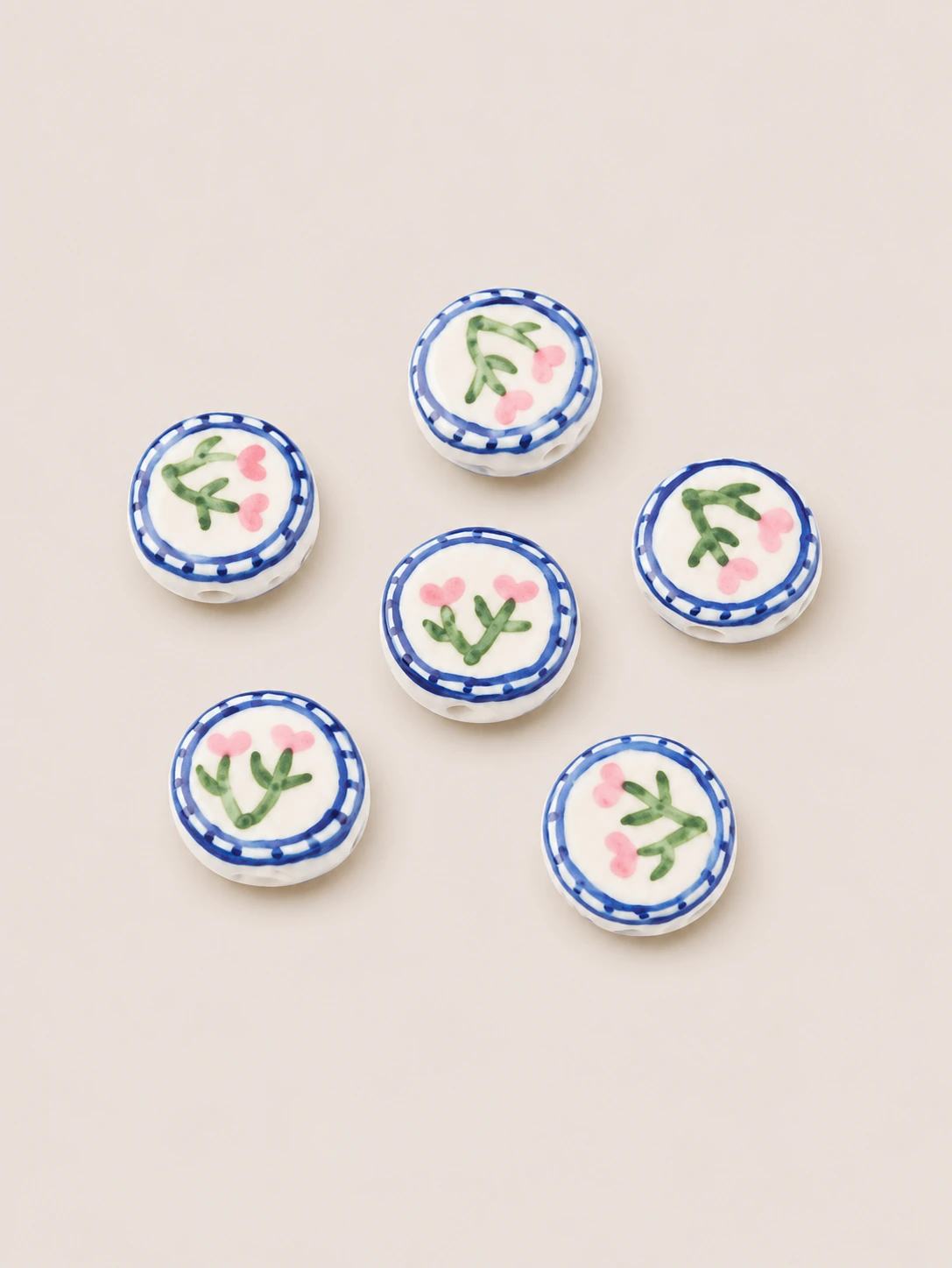 Perle porcelaine ronde
