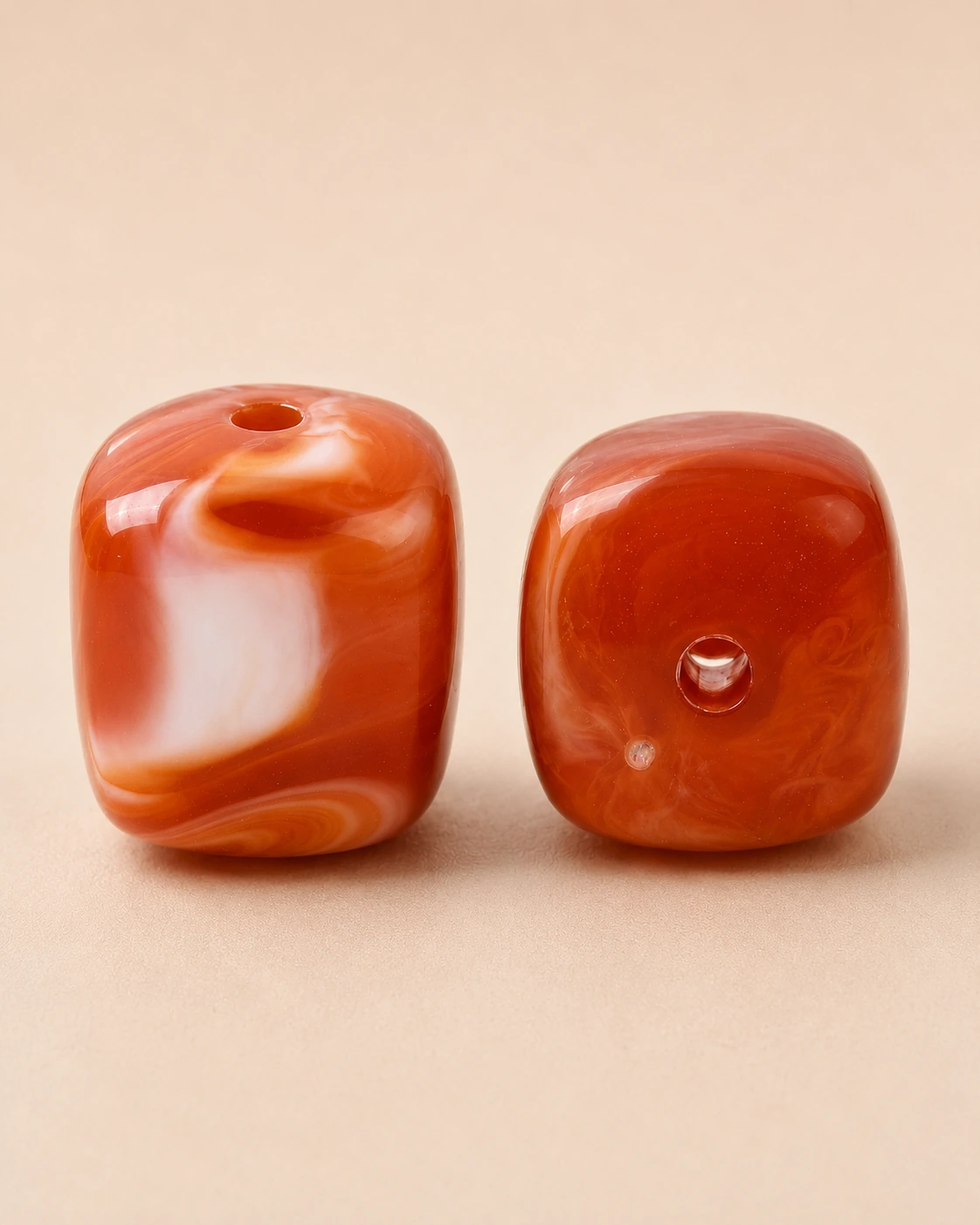 Perle acrylique Orange