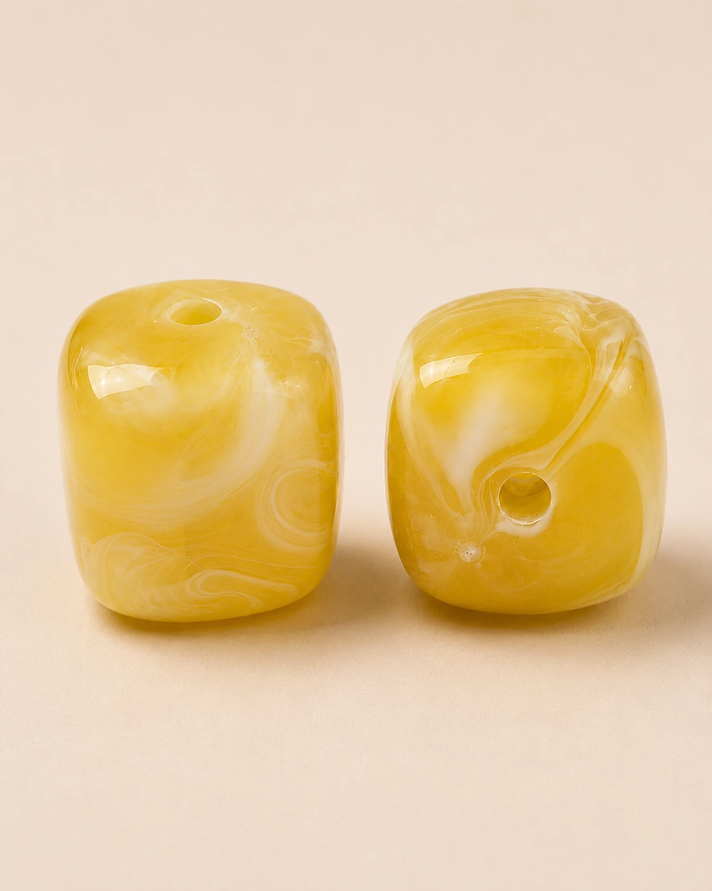 Perle acrylique Jaune