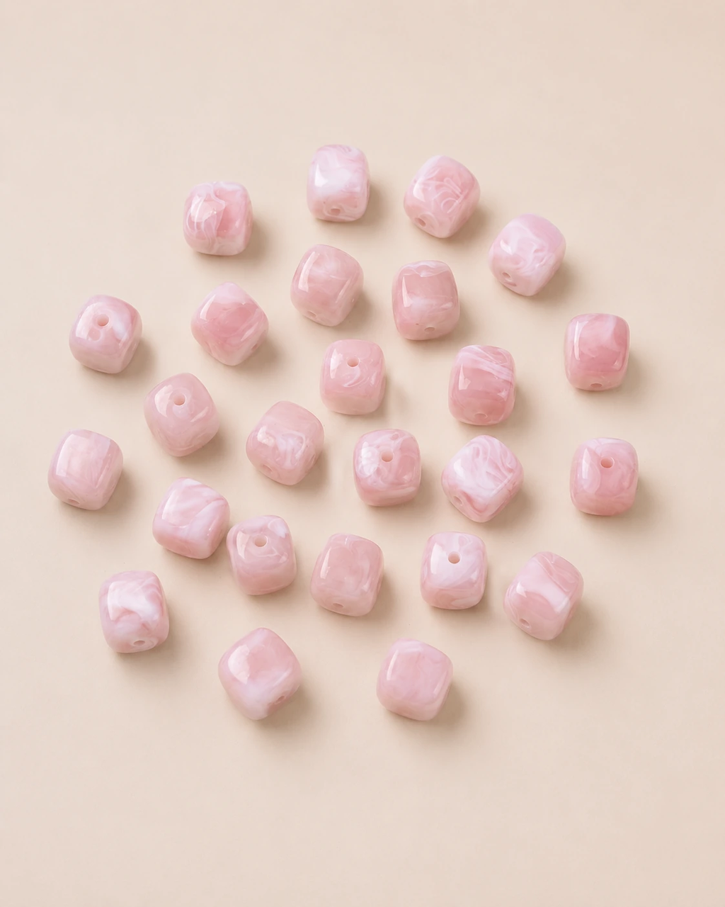 Perle acrylique Rose pâle