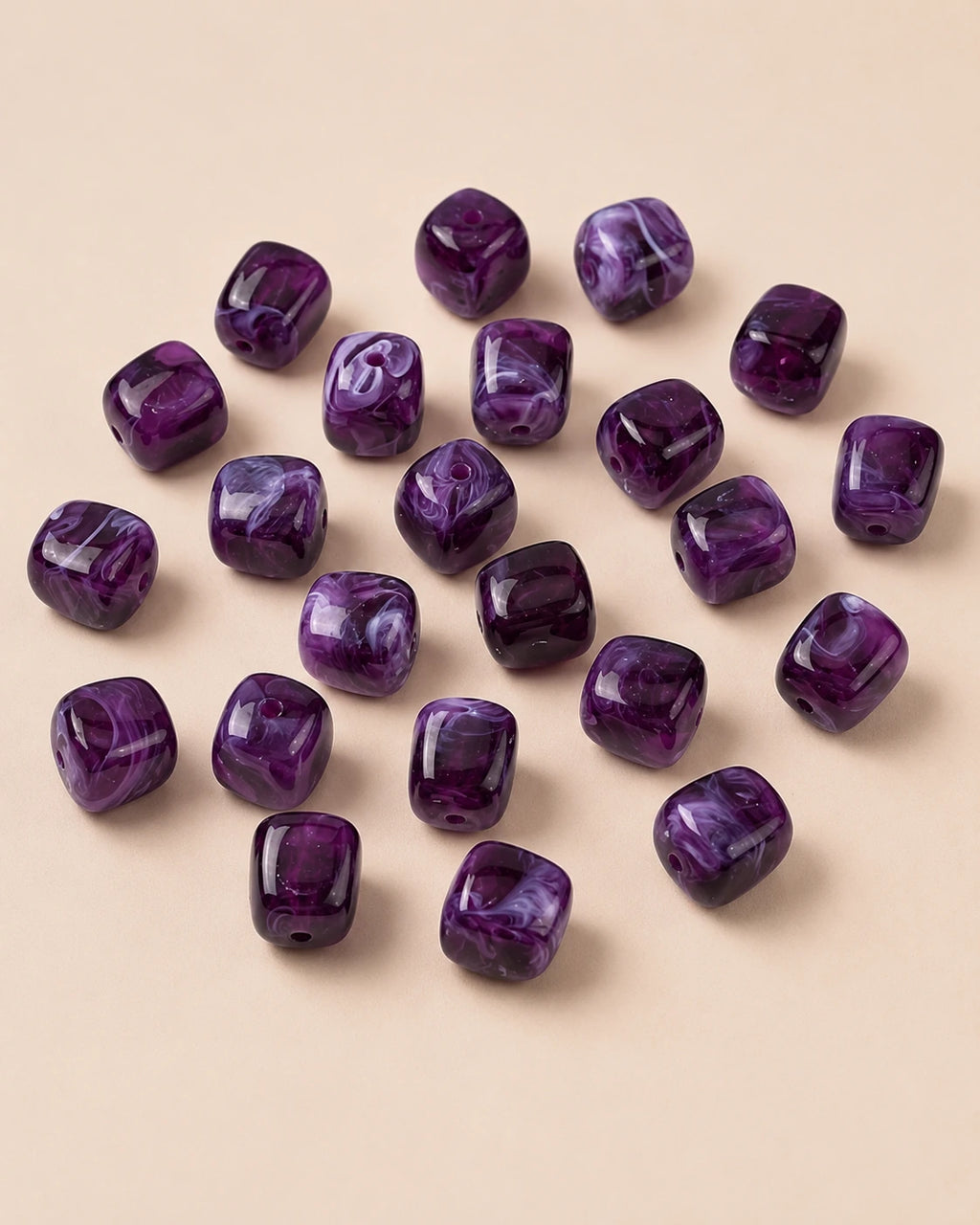 Perle acrylique Violet