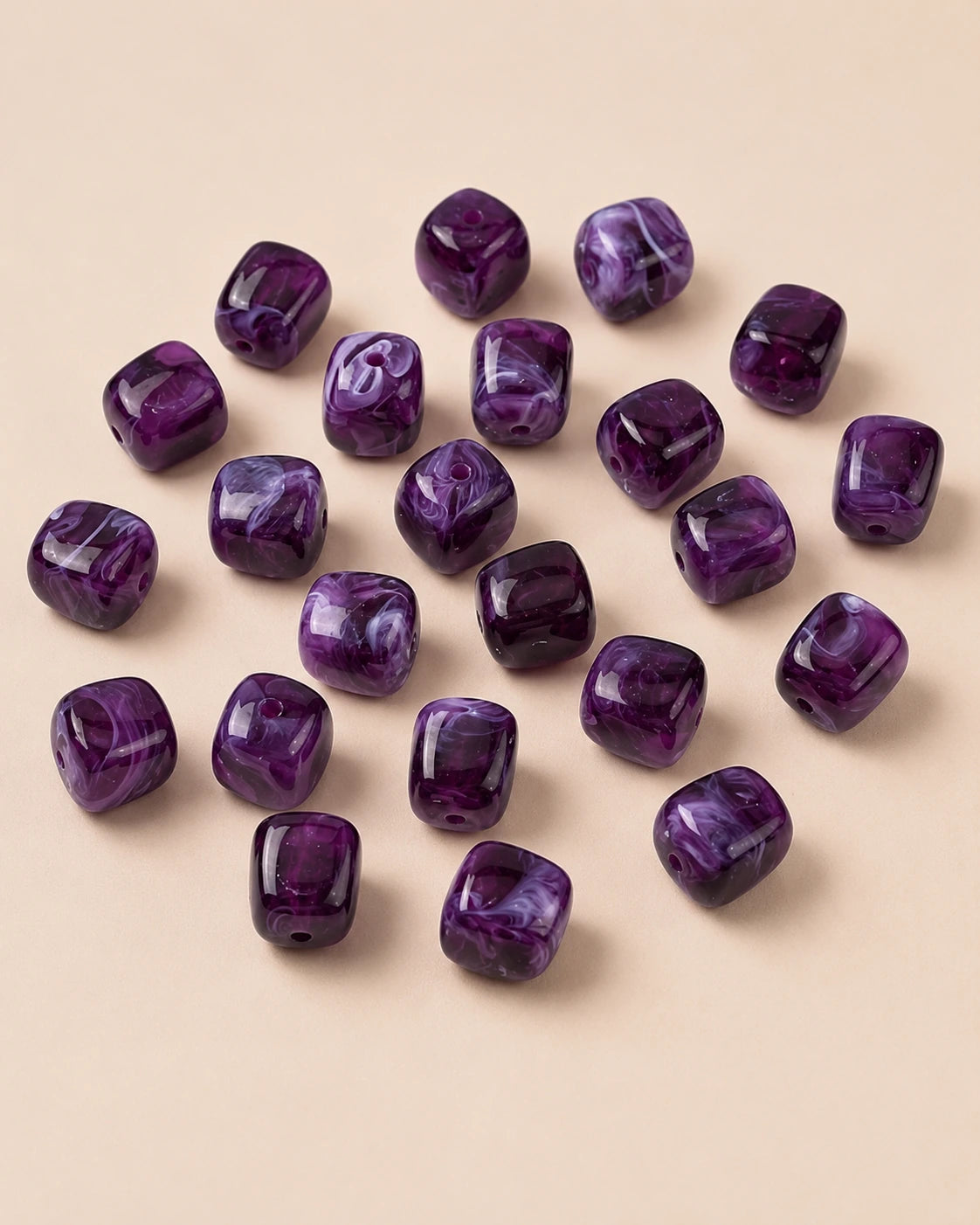 Perle acrylique Violet
